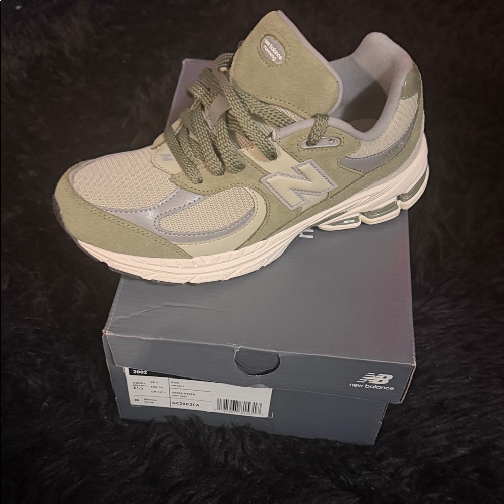 New Balance Olive and Beige Athletic Shoes fast shipping